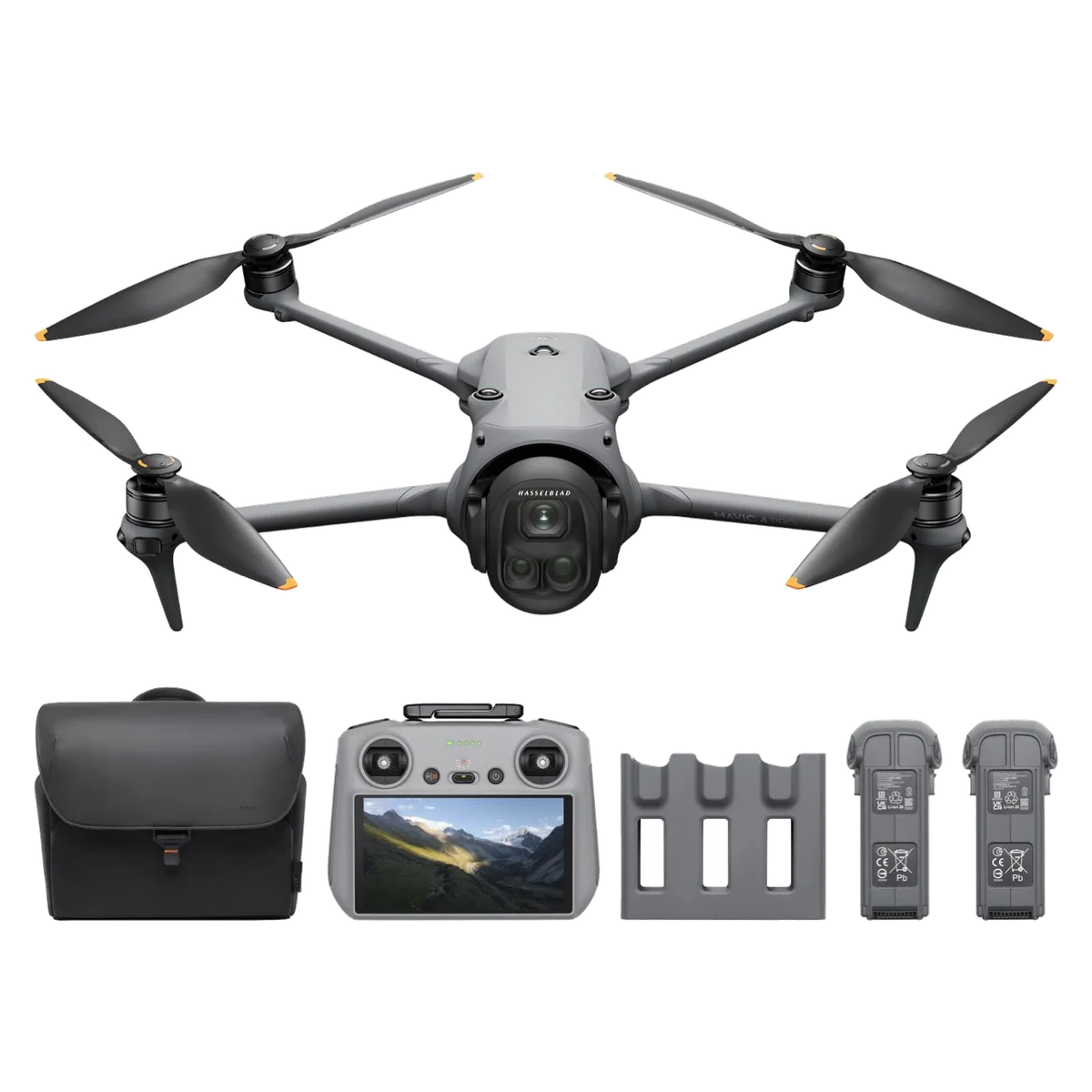 DJI Mavic 4 Pro Fly More Combo with DJI RC 2, Flagship Tri-Camera Drone with 100MP 4/3 CMOS Hasselblad Camera, 30km/18.6mi Video Transmission, 51-Min Max Flight Time, Charging Hub, and More